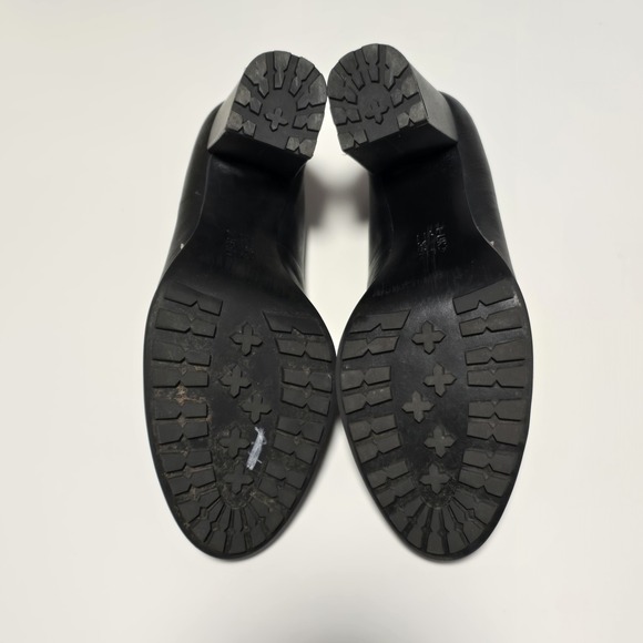 Naturalizer Callie-Moc Black Leather Block Heel Women's Loafers Swing Size 9.5M - Picture 7 of 10